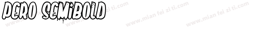 Pero Semibold字体转换